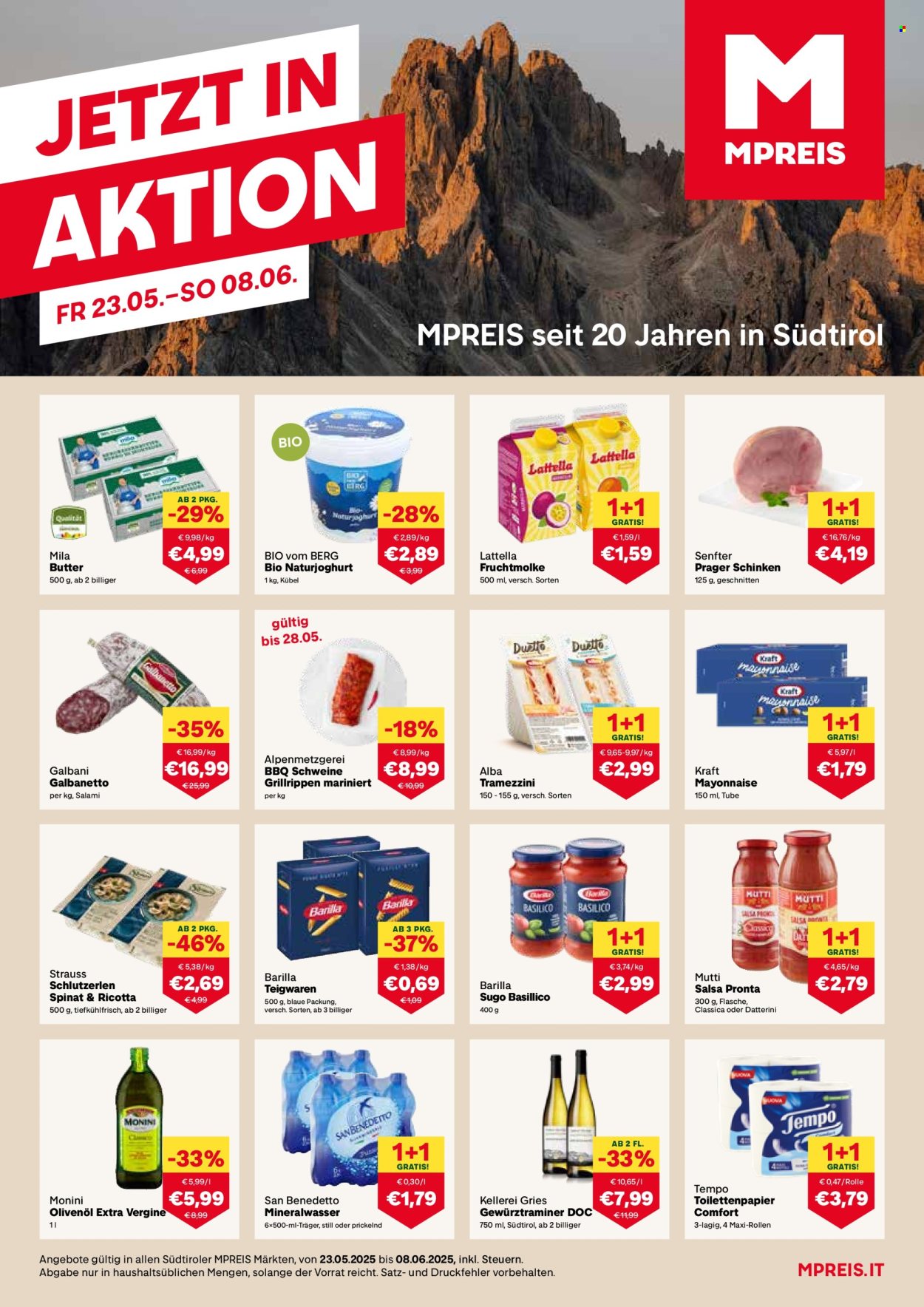 Angebote MPREIS - 23.5.2025 - 8.6.2025. Seite 1