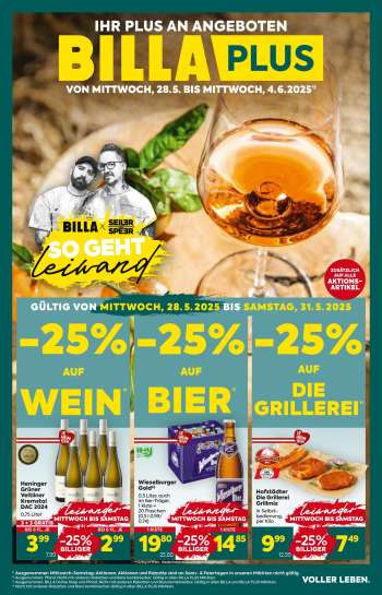 Angebote Billa Plus - 28.5.2025 - 4.6.2025.