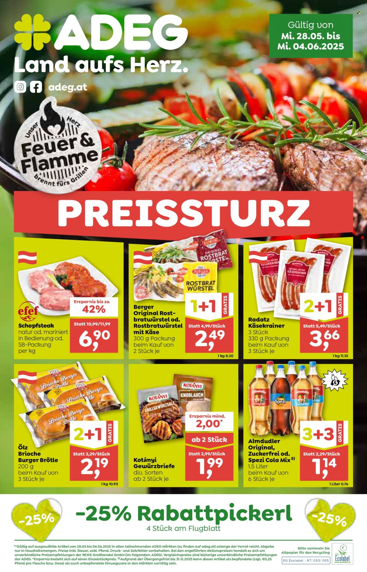 Angebote ADEG - 28.5.2025 - 4.6.2025. Seite 1