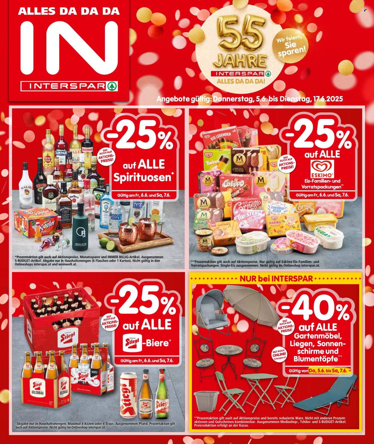 Angebote INTERSPAR - 5.6.2025 - 17.6.2025. Seite 1
