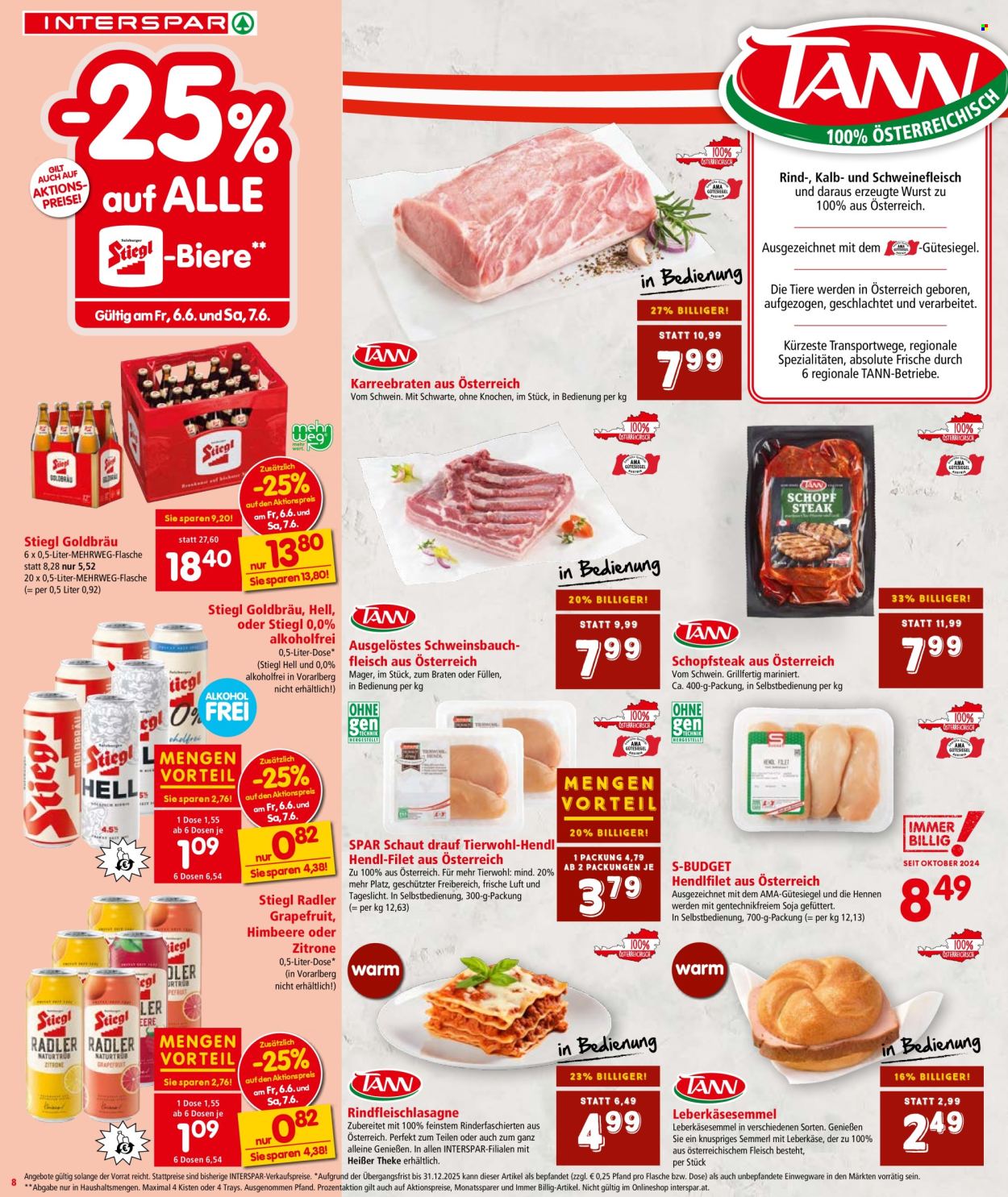 Angebote INTERSPAR - 5.6.2025 - 17.6.2025. Seite 8