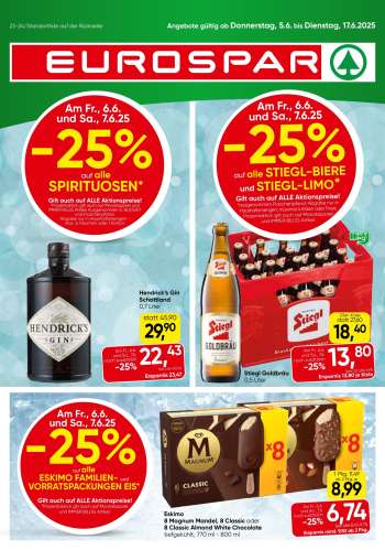 Angebote EUROSPAR - 5.6.2025 - 17.6.2025.