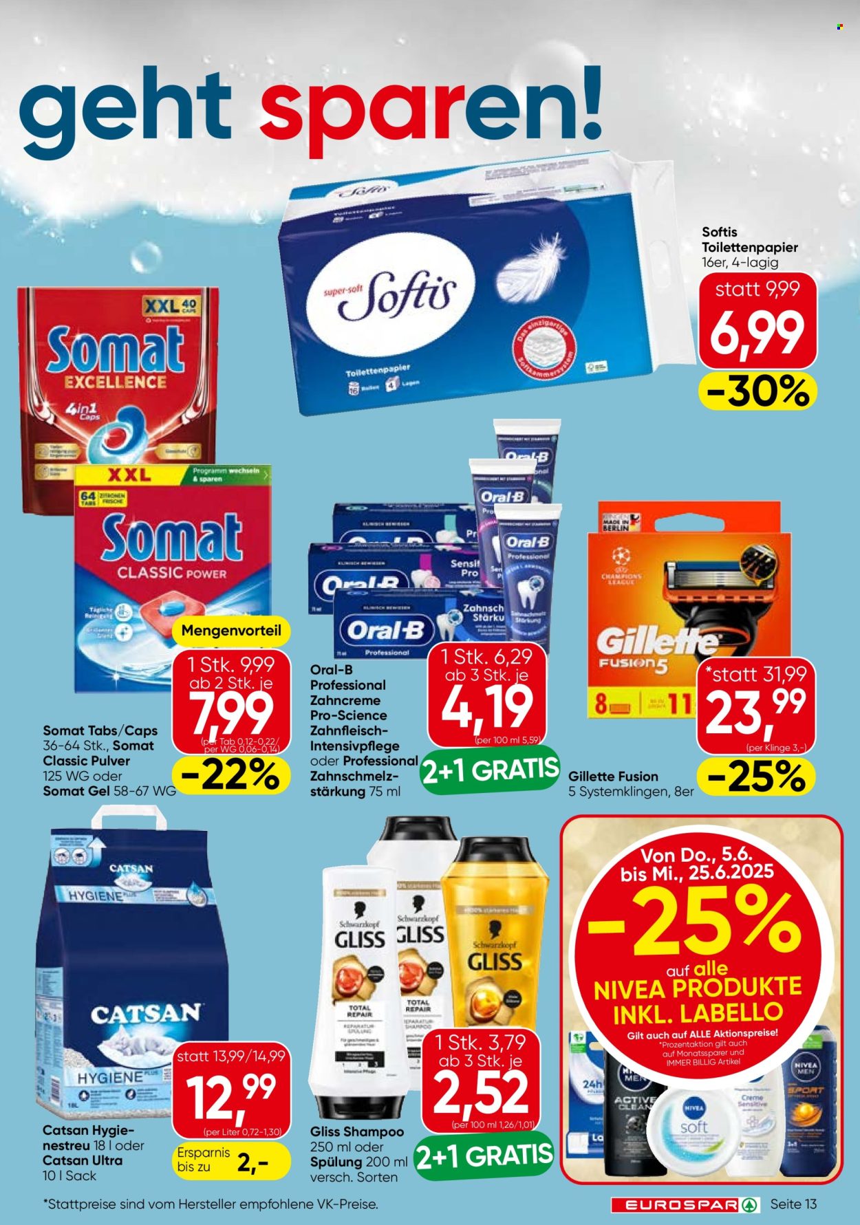 Angebote EUROSPAR - 5.6.2025 - 17.6.2025. Seite 13
