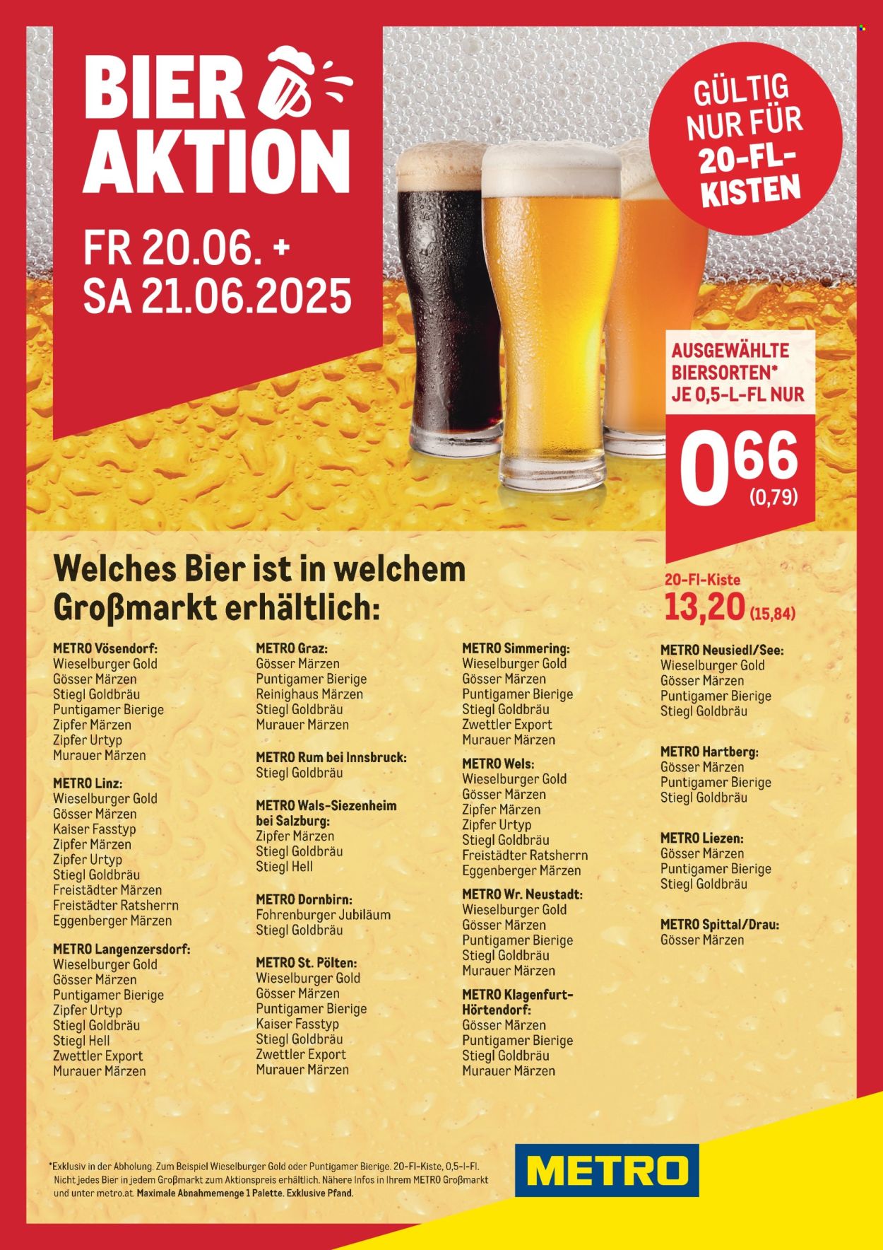 Angebote Metro - 20.6.2025 - 21.6.2025. Seite 1