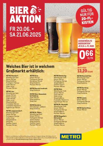 Angebote Metro - 20.6.2025 - 21.6.2025.
