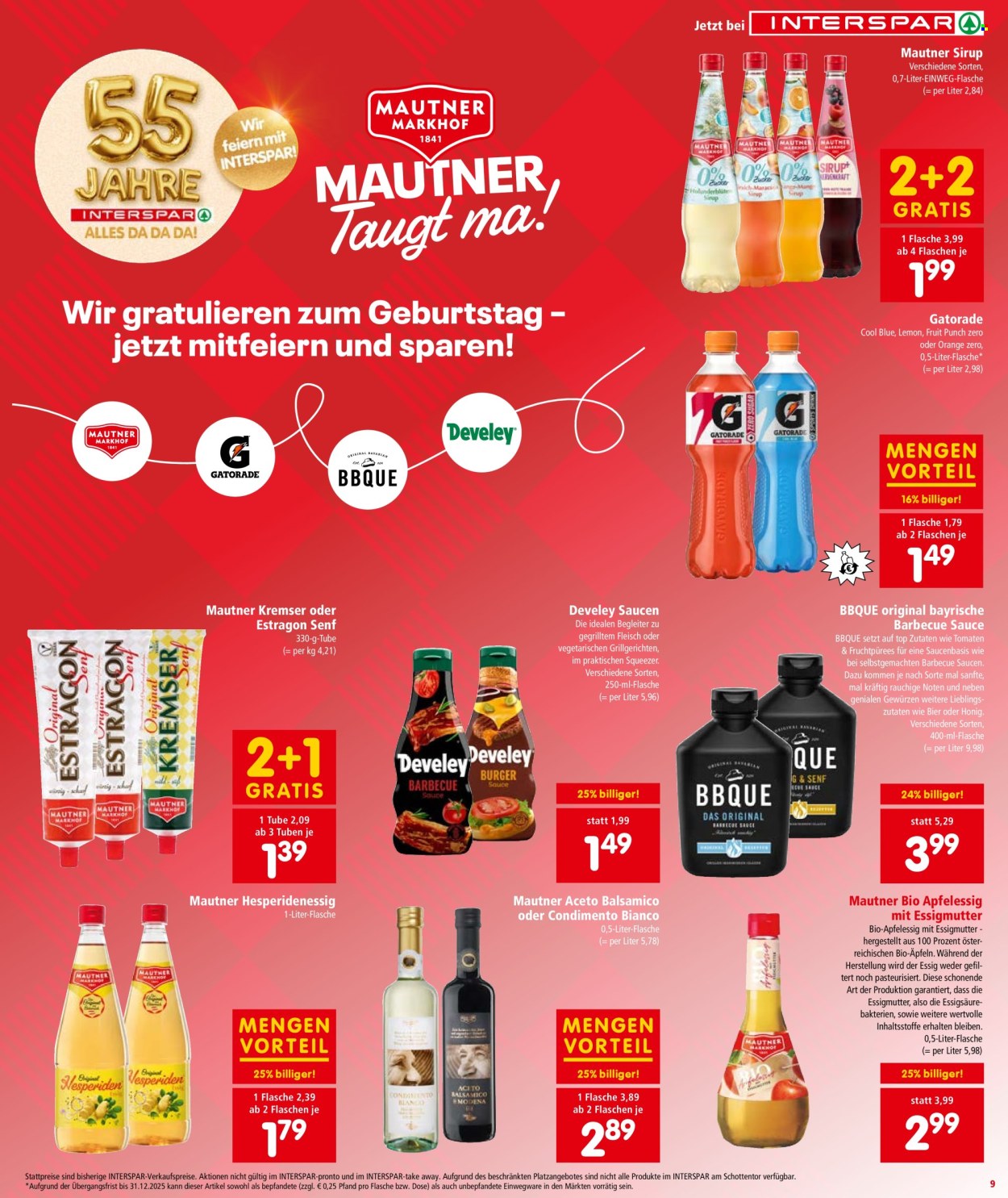 Angebote INTERSPAR - 18.6.2025 - 2.7.2025. Seite 10