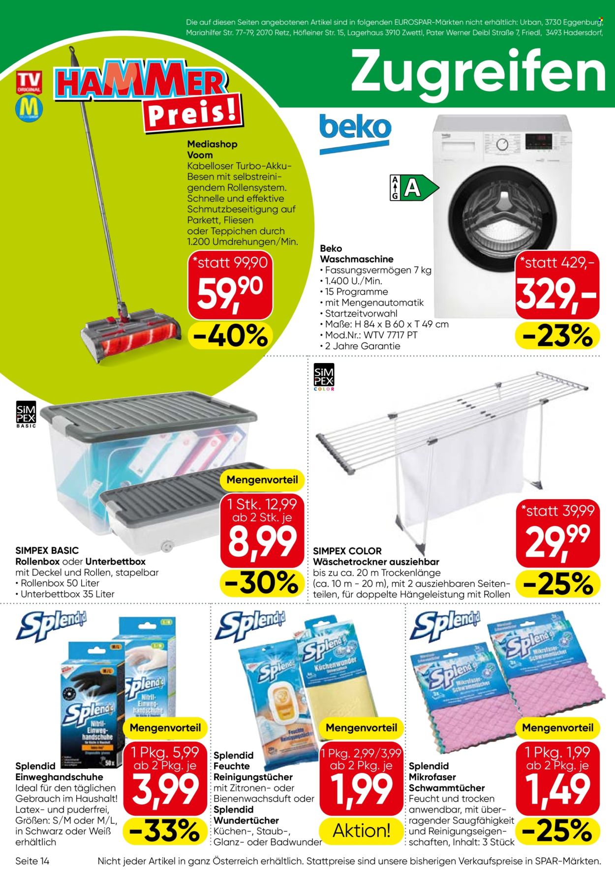 Angebote EUROSPAR - 18.6.2025 - 25.6.2025. Seite 14