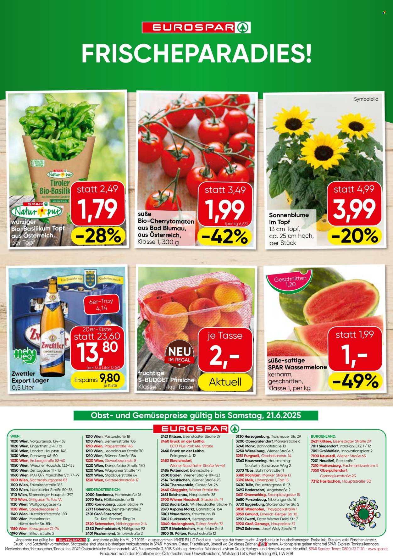 Angebote EUROSPAR - 18.6.2025 - 25.6.2025. Seite 16