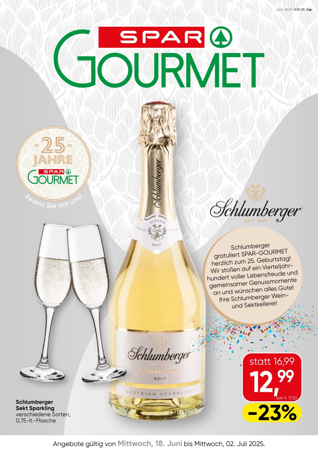Angebote SPAR - 18.6.2025 - 2.7.2025. Seite 1