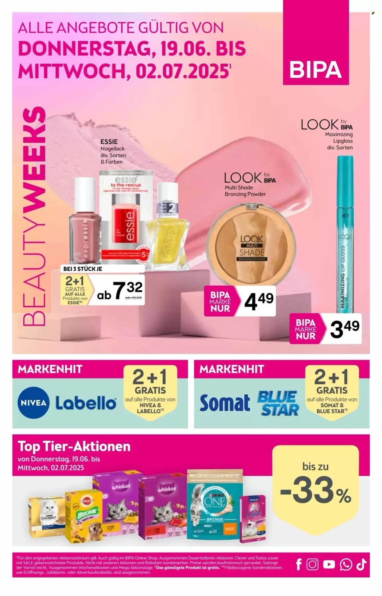 Angebote Bipa - 19.6.2025 - 2.7.2025. Seite 1