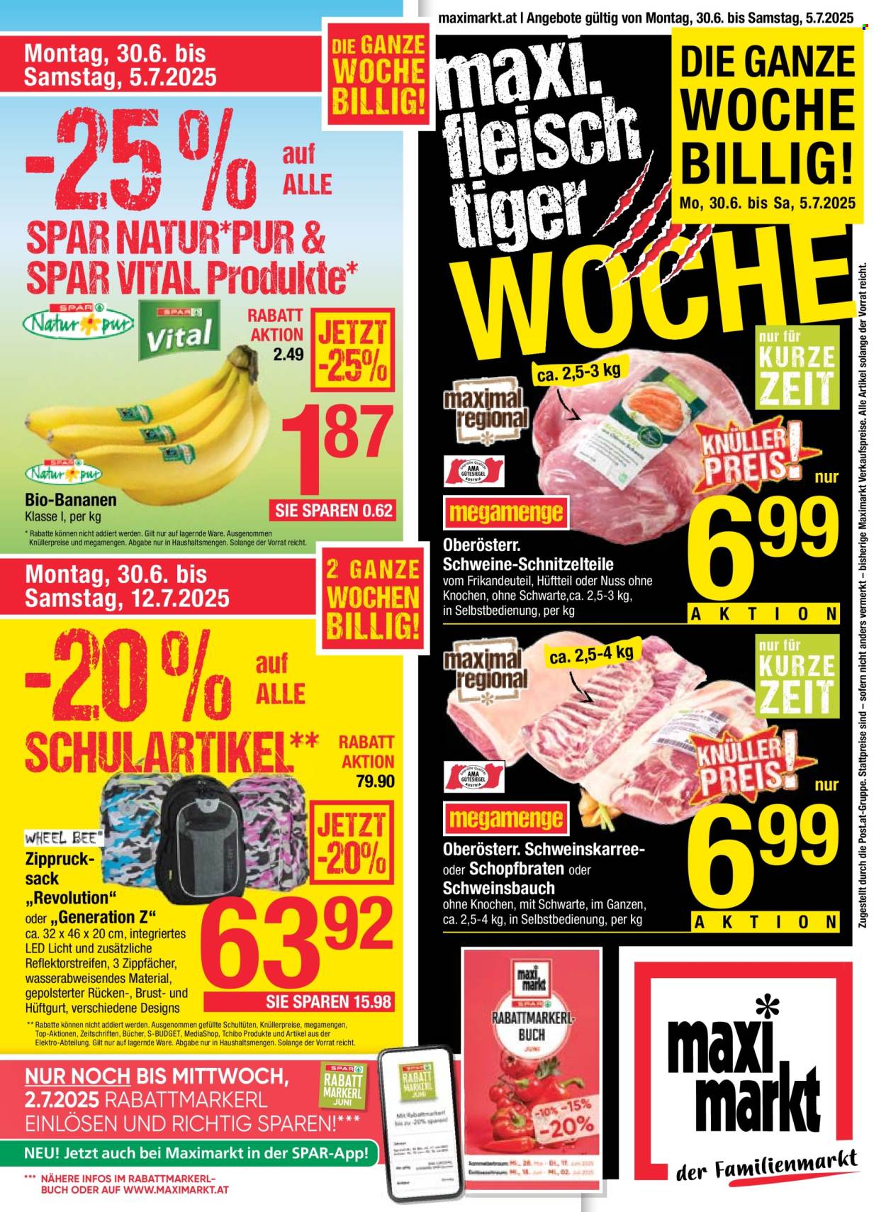 Angebote Maximarkt - 30.6.2025 - 5.7.2025. Seite 1