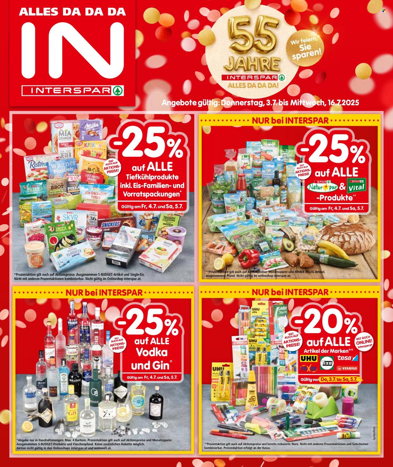 Angebote INTERSPAR - 3.7.2025 - 16.7.2025. Seite 1