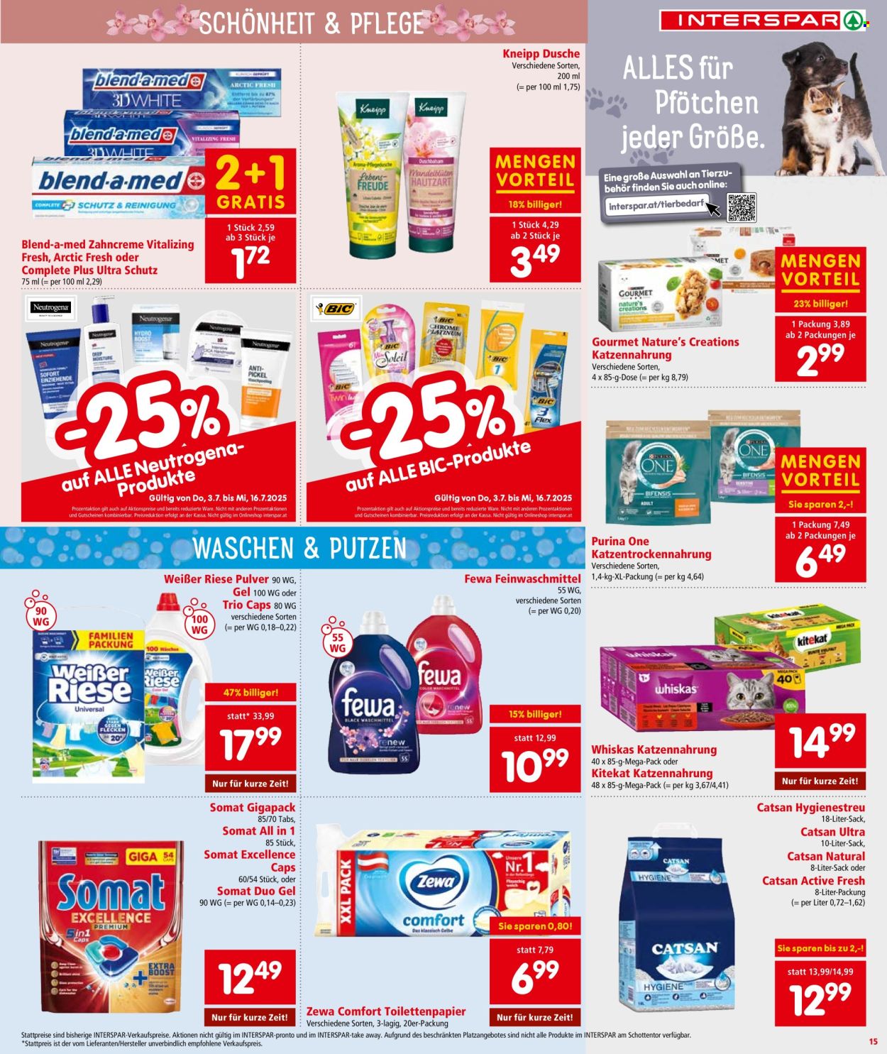 Angebote INTERSPAR - 3.7.2025 - 16.7.2025. Seite 16