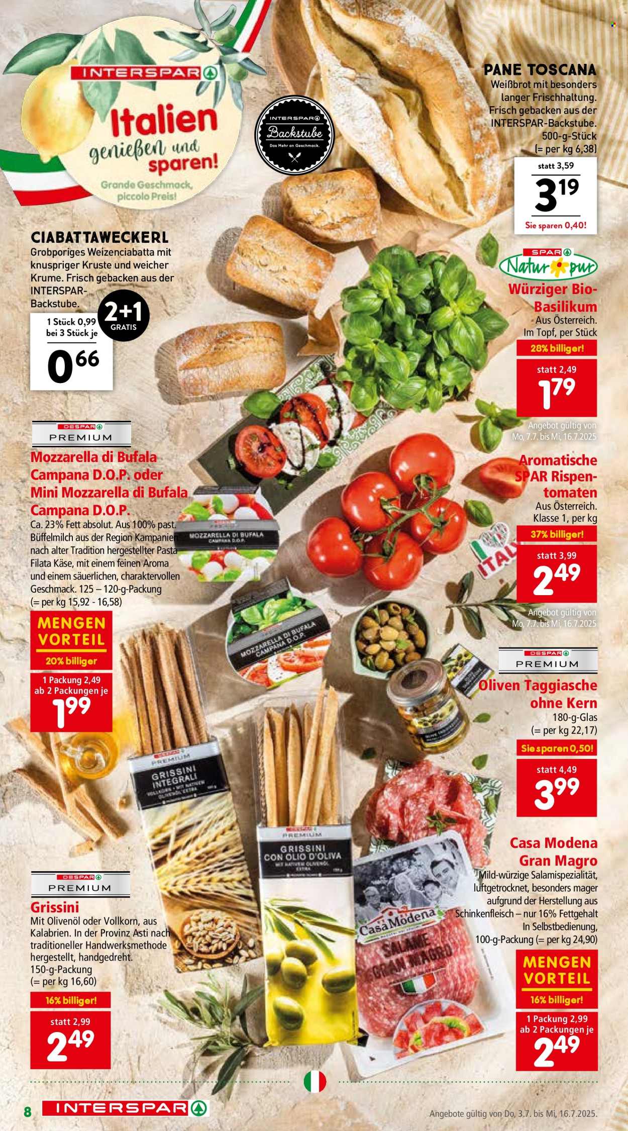 Angebote INTERSPAR - 3.7.2025 - 16.7.2025. Seite 8