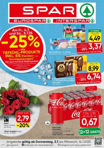 Angebote SPAR - 3.7.2025 - 16.7.2025.