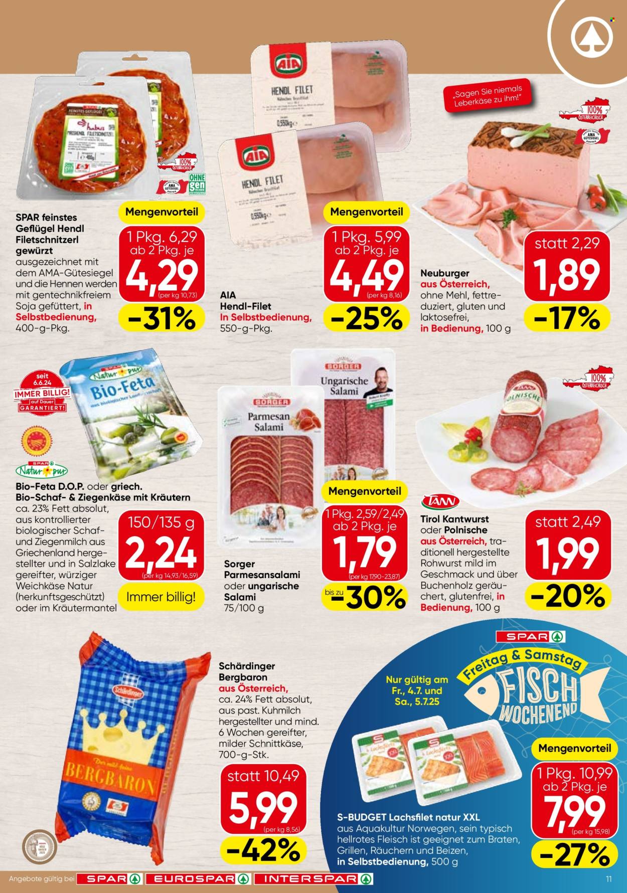 Angebote SPAR - 3.7.2025 - 16.7.2025. Seite 11