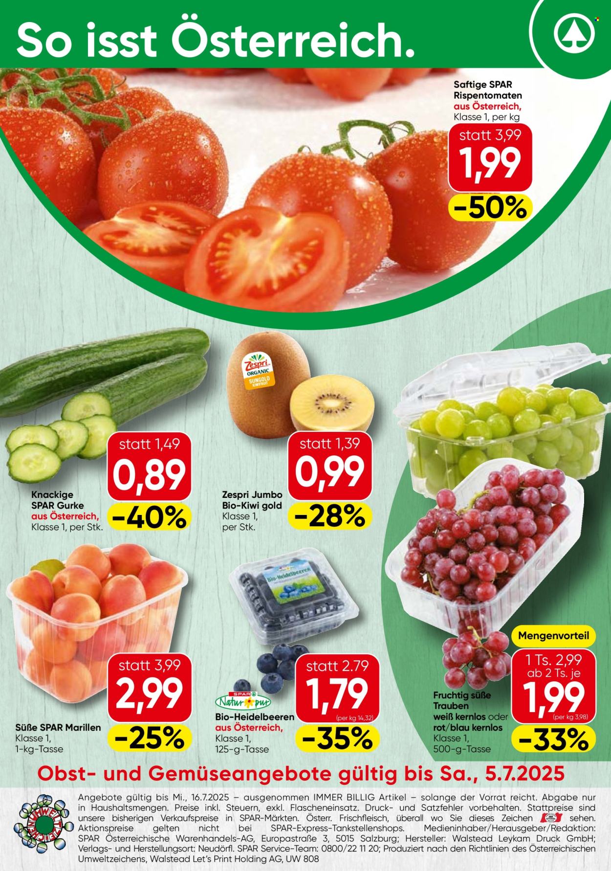Angebote SPAR - 3.7.2025 - 16.7.2025. Seite 24