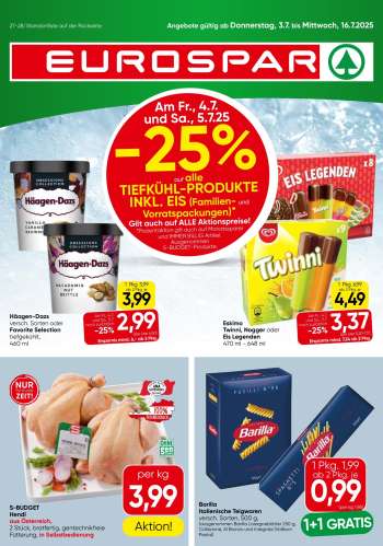 Angebote EUROSPAR - 3.7.2025 - 16.7.2025.