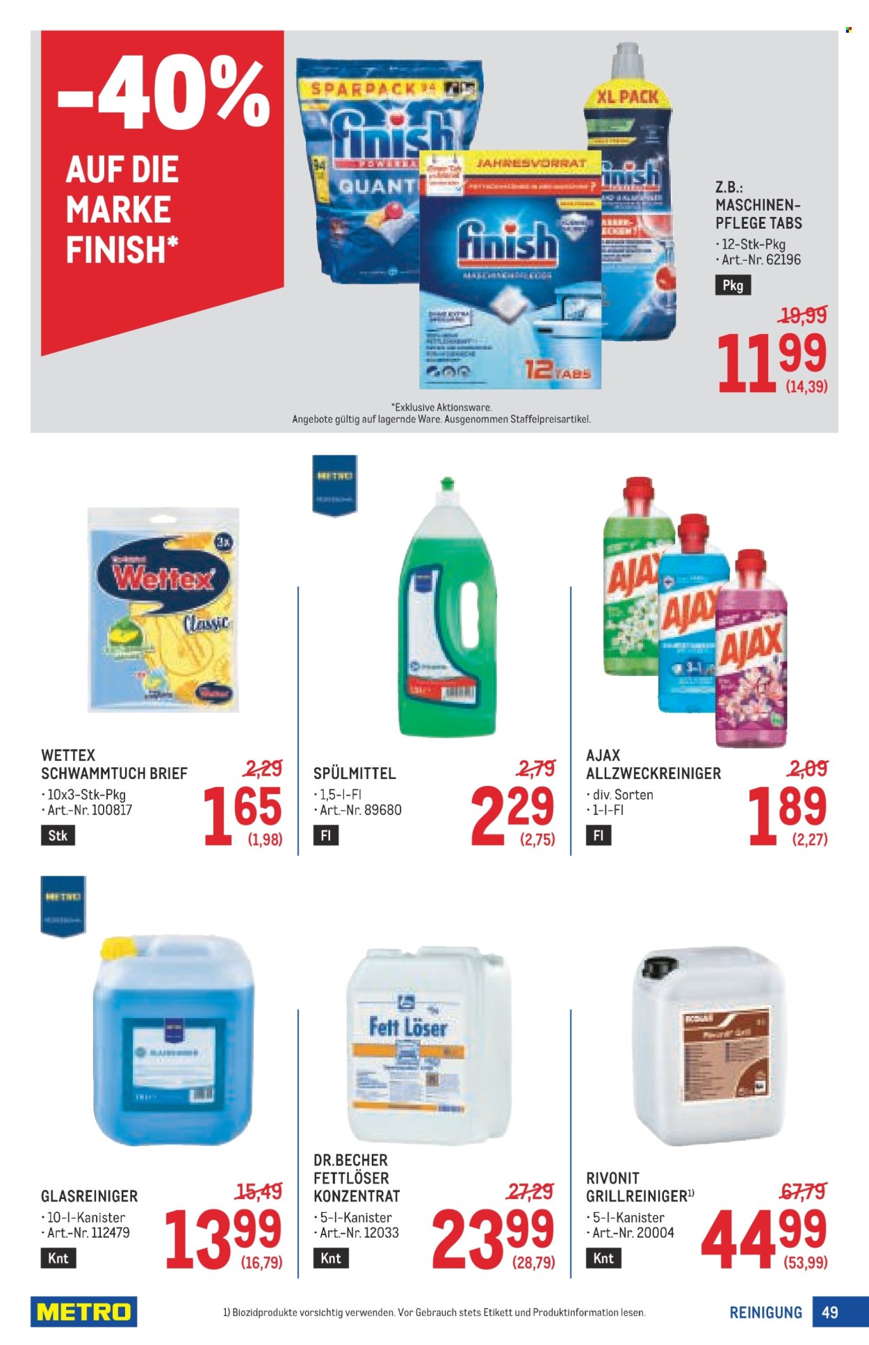 Angebote Metro - 10.7.2025 - 23.7.2025. Seite 49