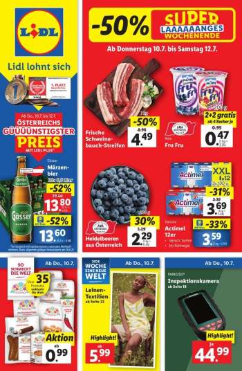 Angebote Lidl - 10.7.2025 - 16.7.2025.