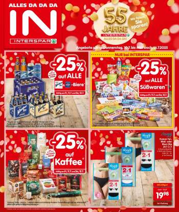 Angebote INTERSPAR - 10.7.2025 - 16.7.2025.