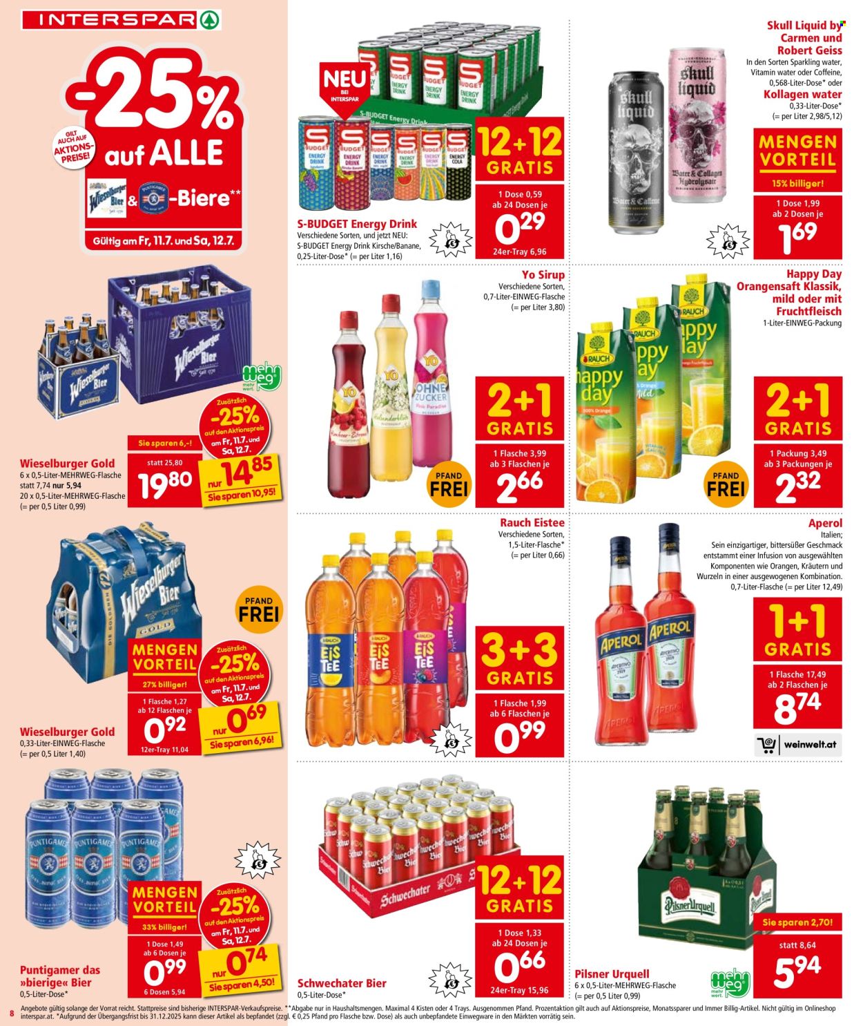 Angebote INTERSPAR - 10.7.2025 - 16.7.2025. Seite 8
