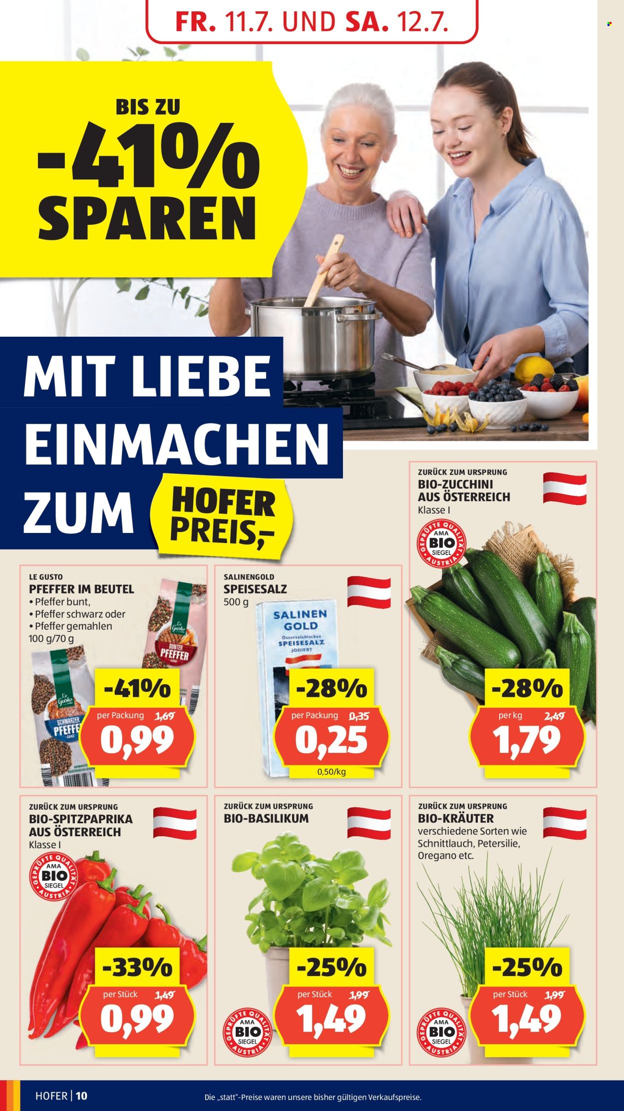Angebote Hofer - 11.7.2025 - 17.7.2025. Seite 12