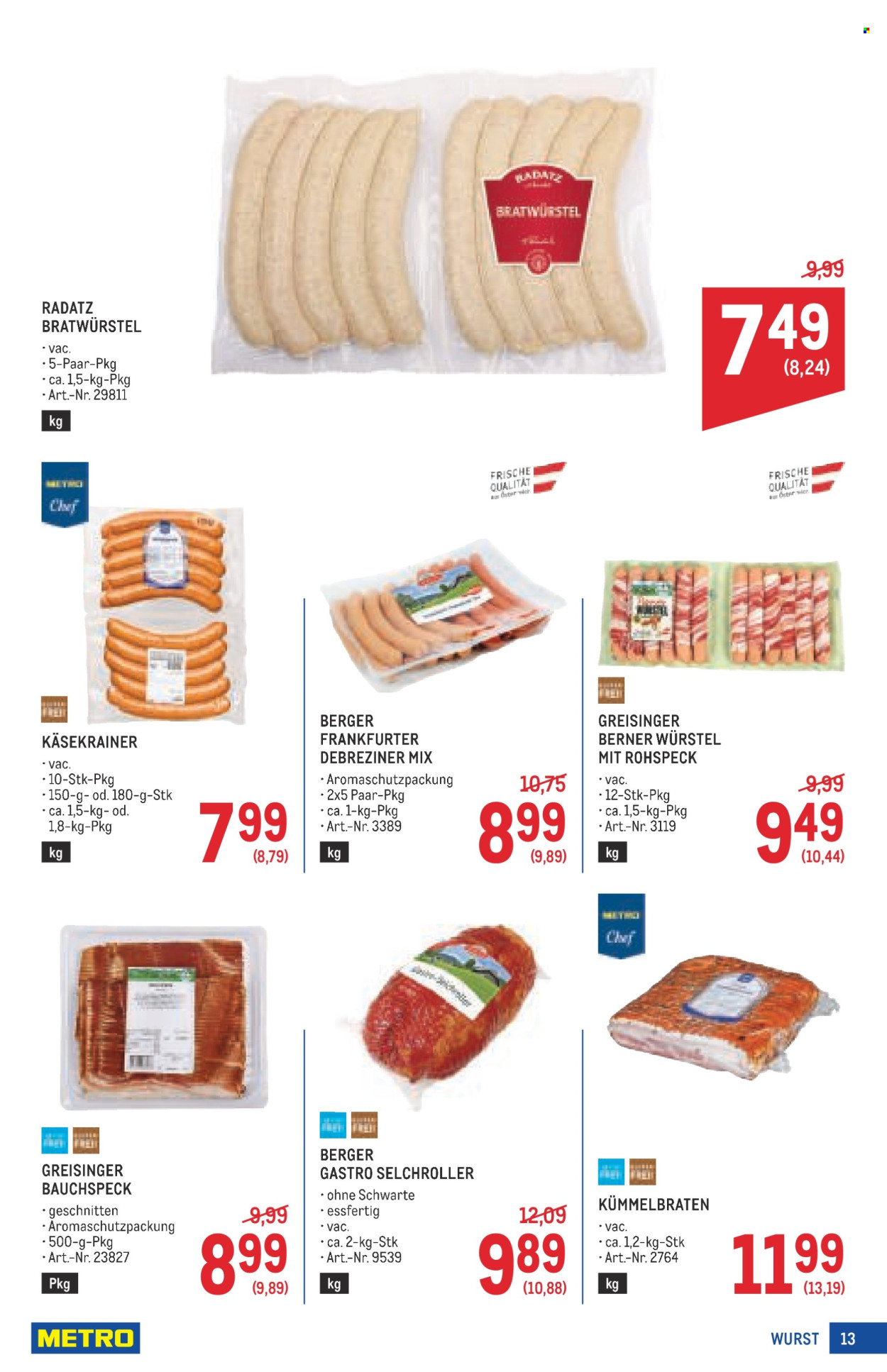 Angebote Metro - 24.7.2025 - 6.8.2025. Seite 13