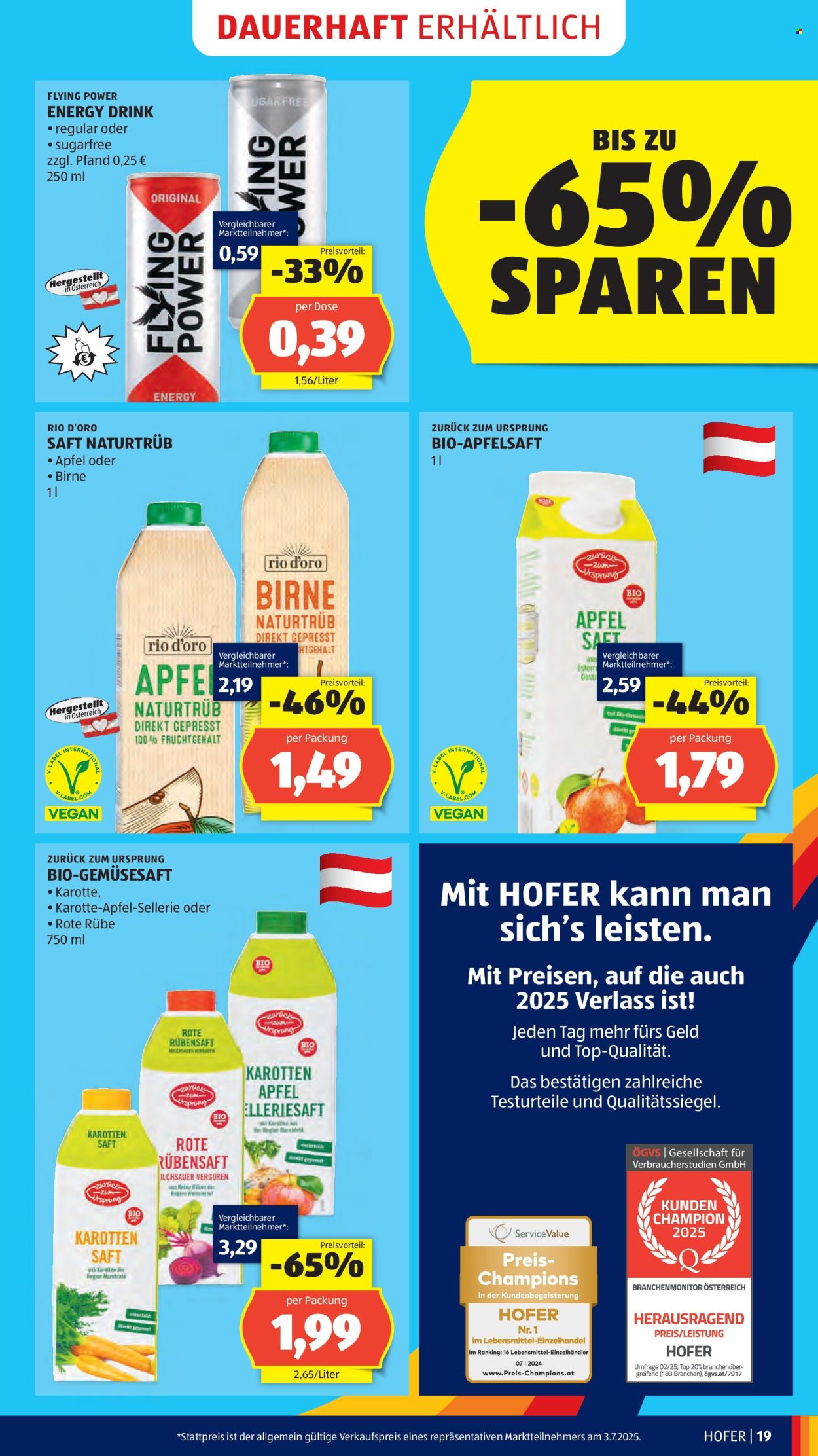 Angebote Hofer - 18.7.2025 - 24.7.2025. Seite 21