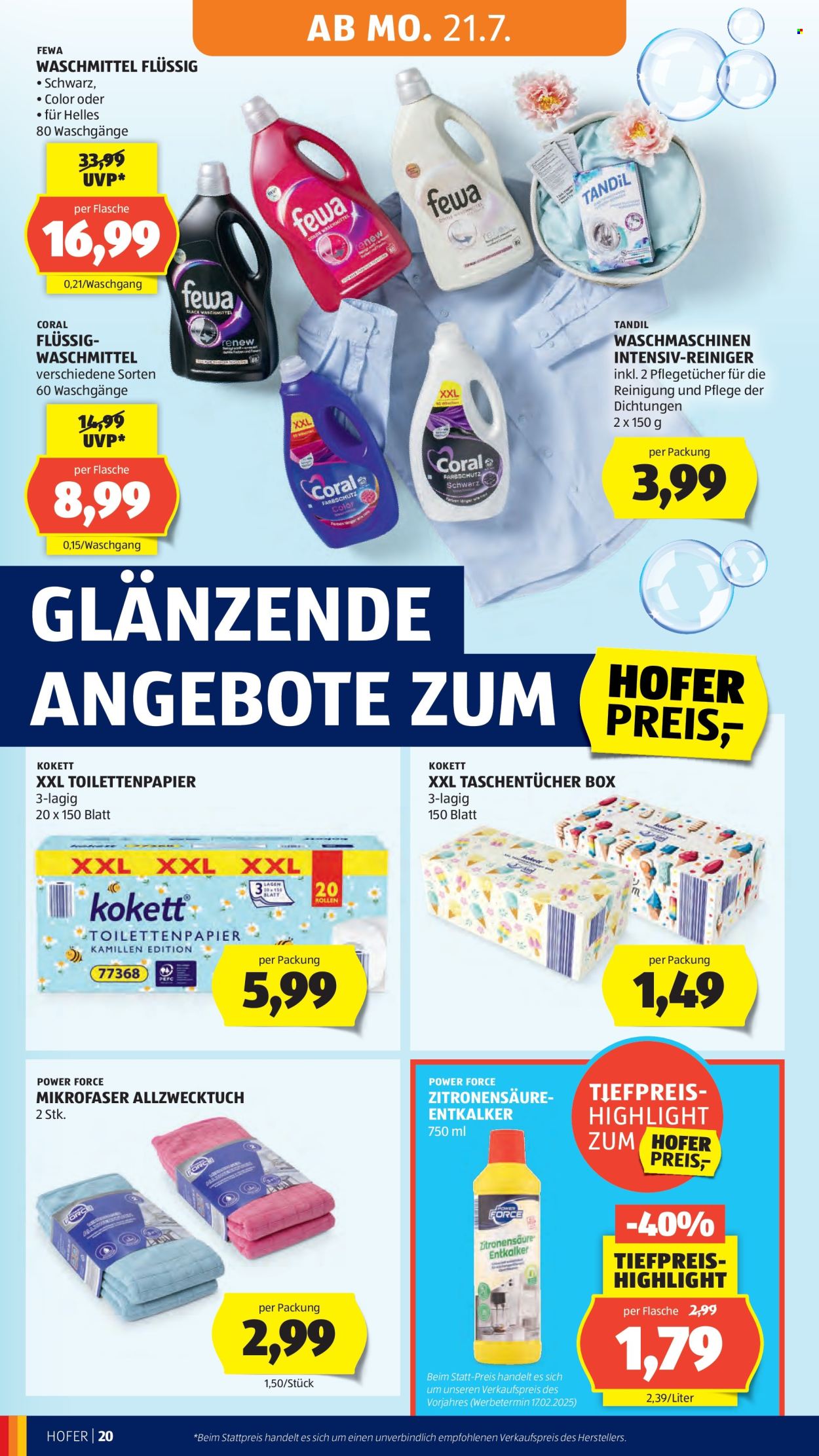 Angebote Hofer - 18.7.2025 - 24.7.2025. Seite 24
