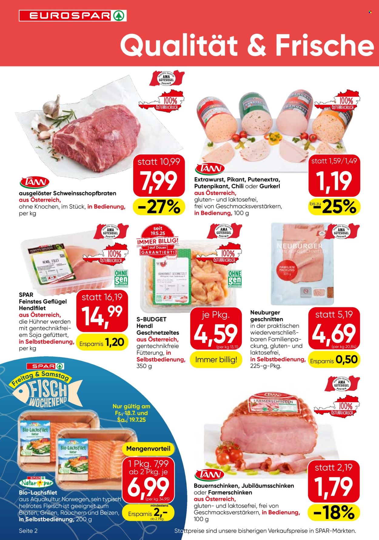Angebote EUROSPAR - 17.7.2025 - 30.7.2025. Seite 2