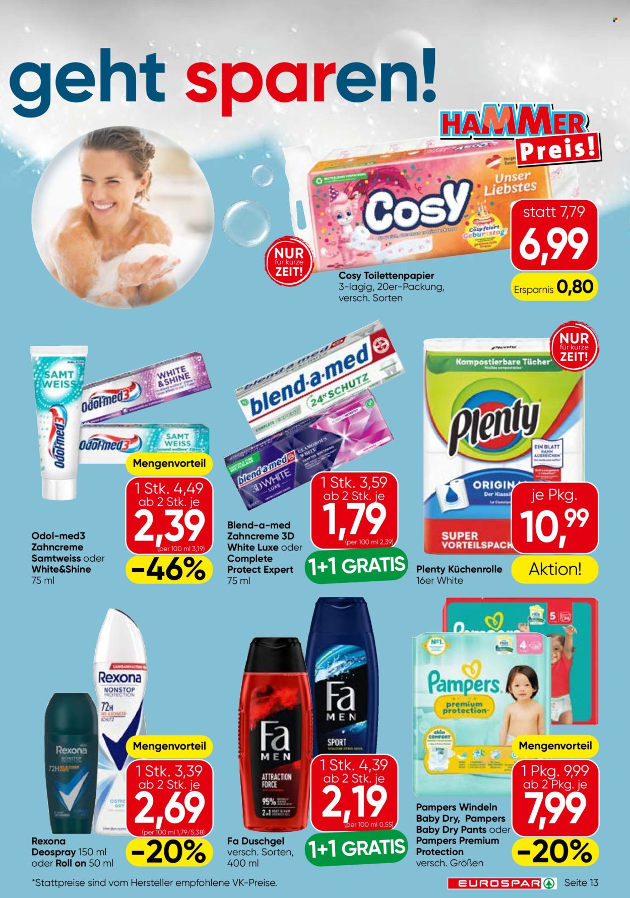 Angebote EUROSPAR - 17.7.2025 - 30.7.2025. Seite 13