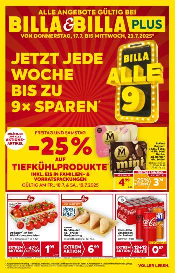 Angebote Billa - 17.7.2025 - 23.7.2025.
