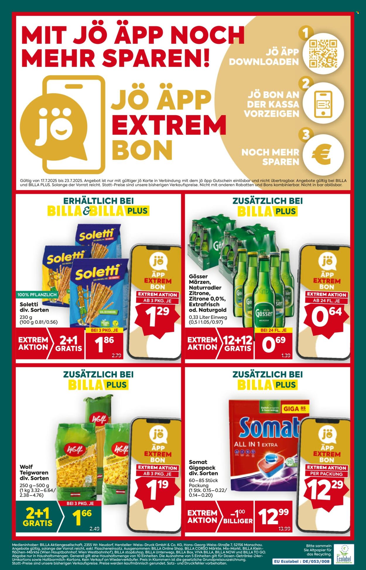Angebote Billa Plus - 17.7.2025 - 23.7.2025. Seite 16
