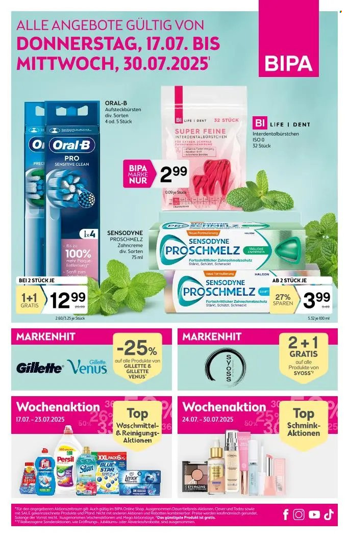 Angebote Bipa - 17.7.2025 - 30.7.2025. Seite 1