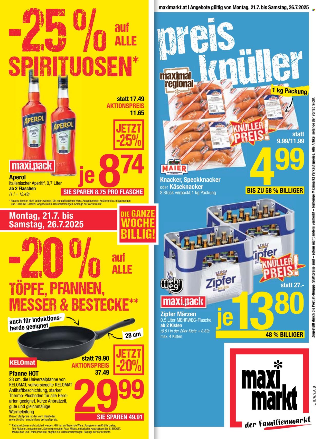 Angebote Maximarkt - 21.7.2025 - 26.7.2025. Seite 1