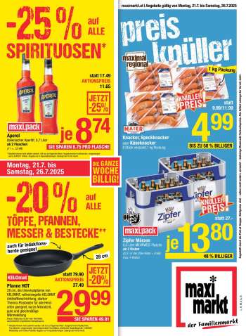 Angebote Maximarkt - 21.7.2025 - 26.7.2025.