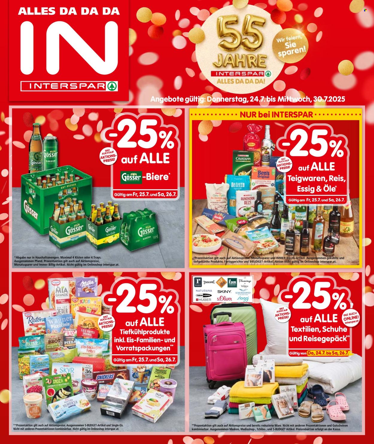 Angebote INTERSPAR - 24.7.2025 - 30.7.2025. Seite 1