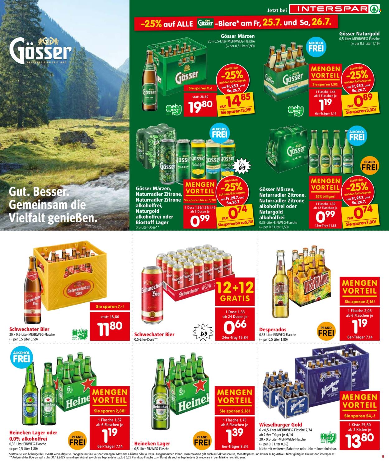 Angebote INTERSPAR - 24.7.2025 - 30.7.2025. Seite 9