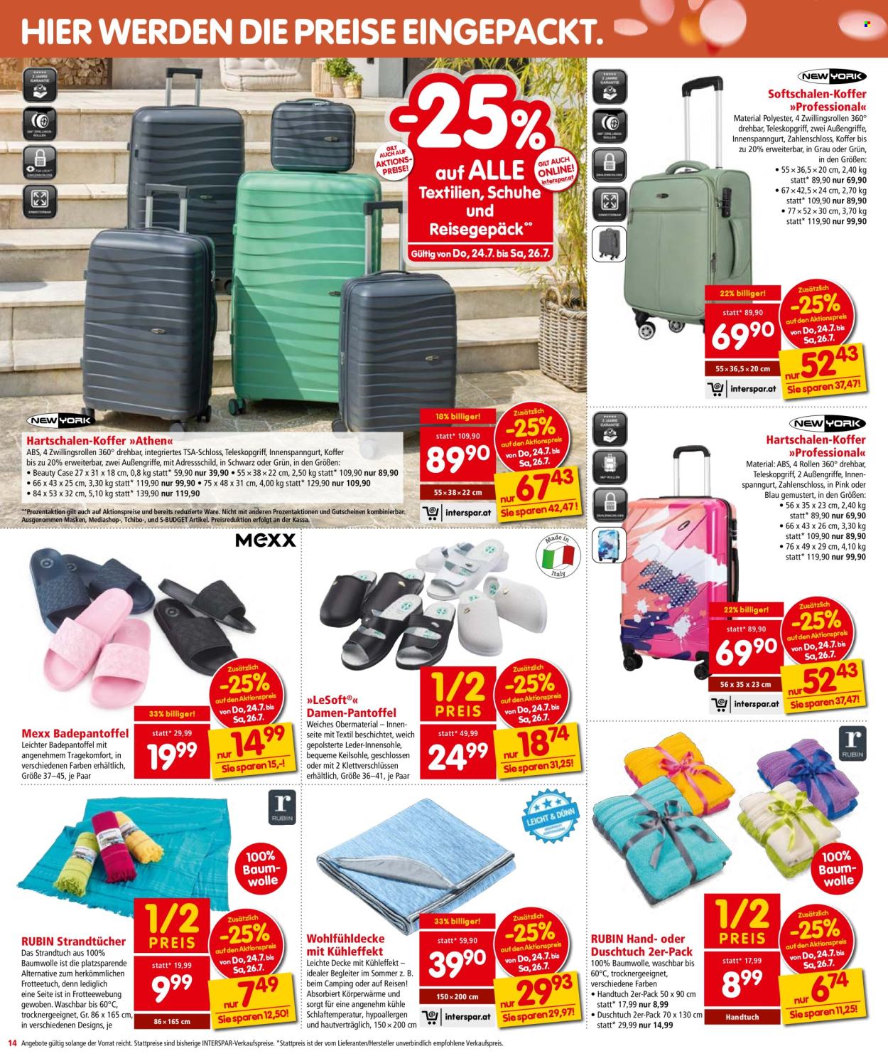 Angebote INTERSPAR - 24.7.2025 - 30.7.2025. Seite 14