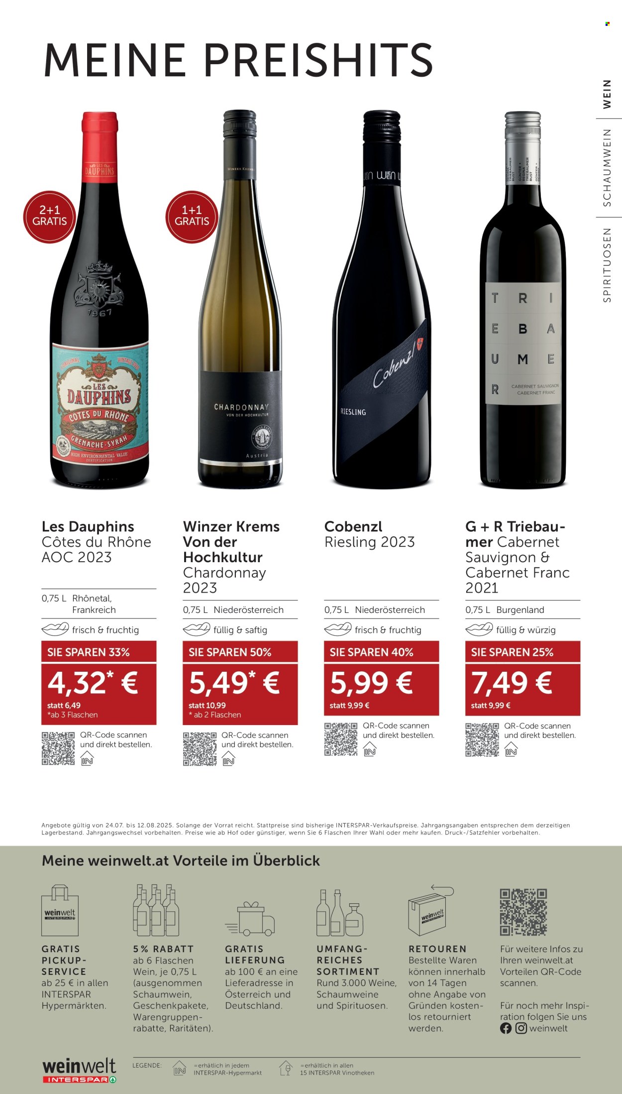 Angebote INTERSPAR - 24.7.2025 - 12.8.2025. Seite 24