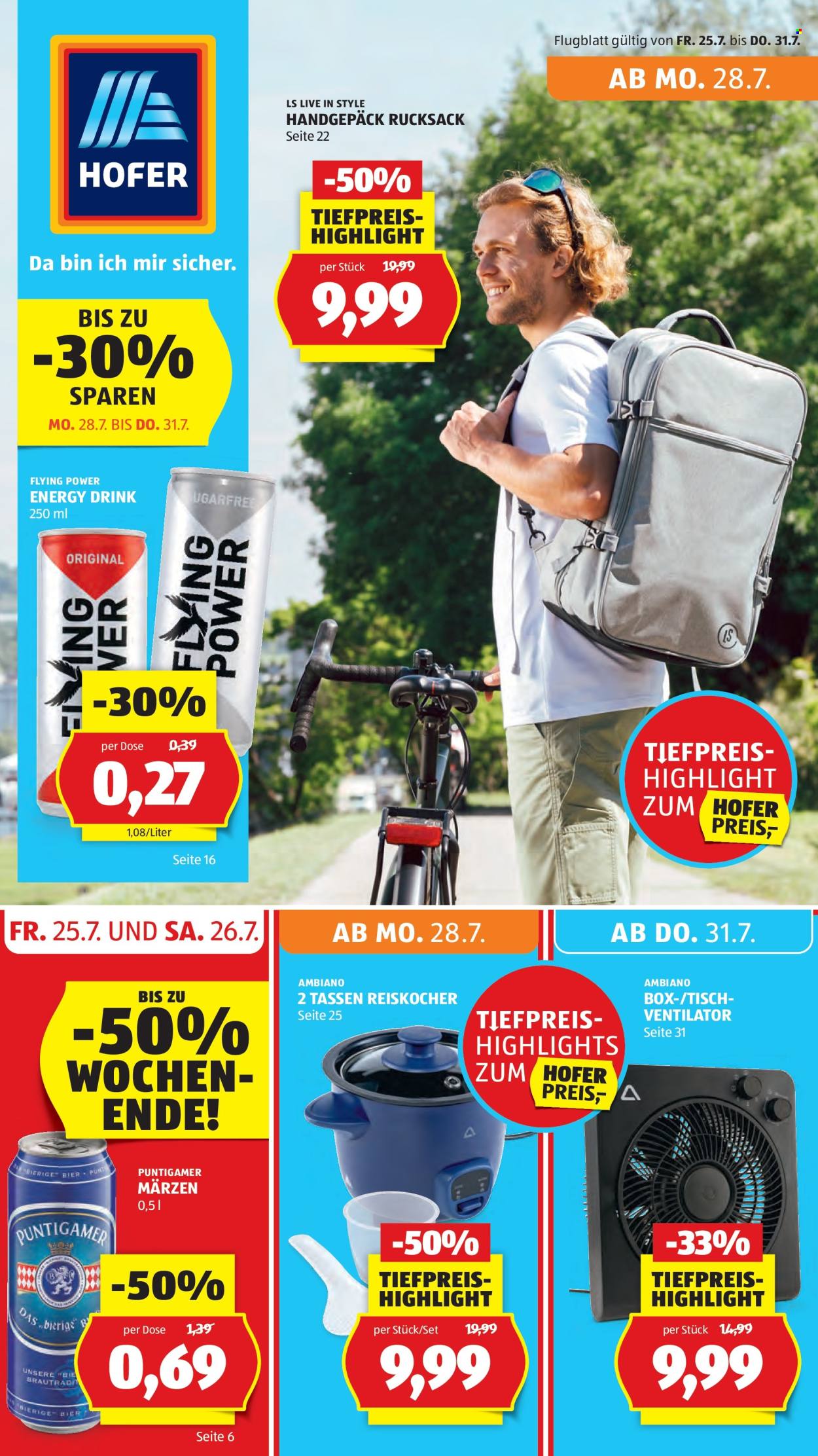 Angebote Hofer - 25.7.2025 - 31.7.2025. Seite 1
