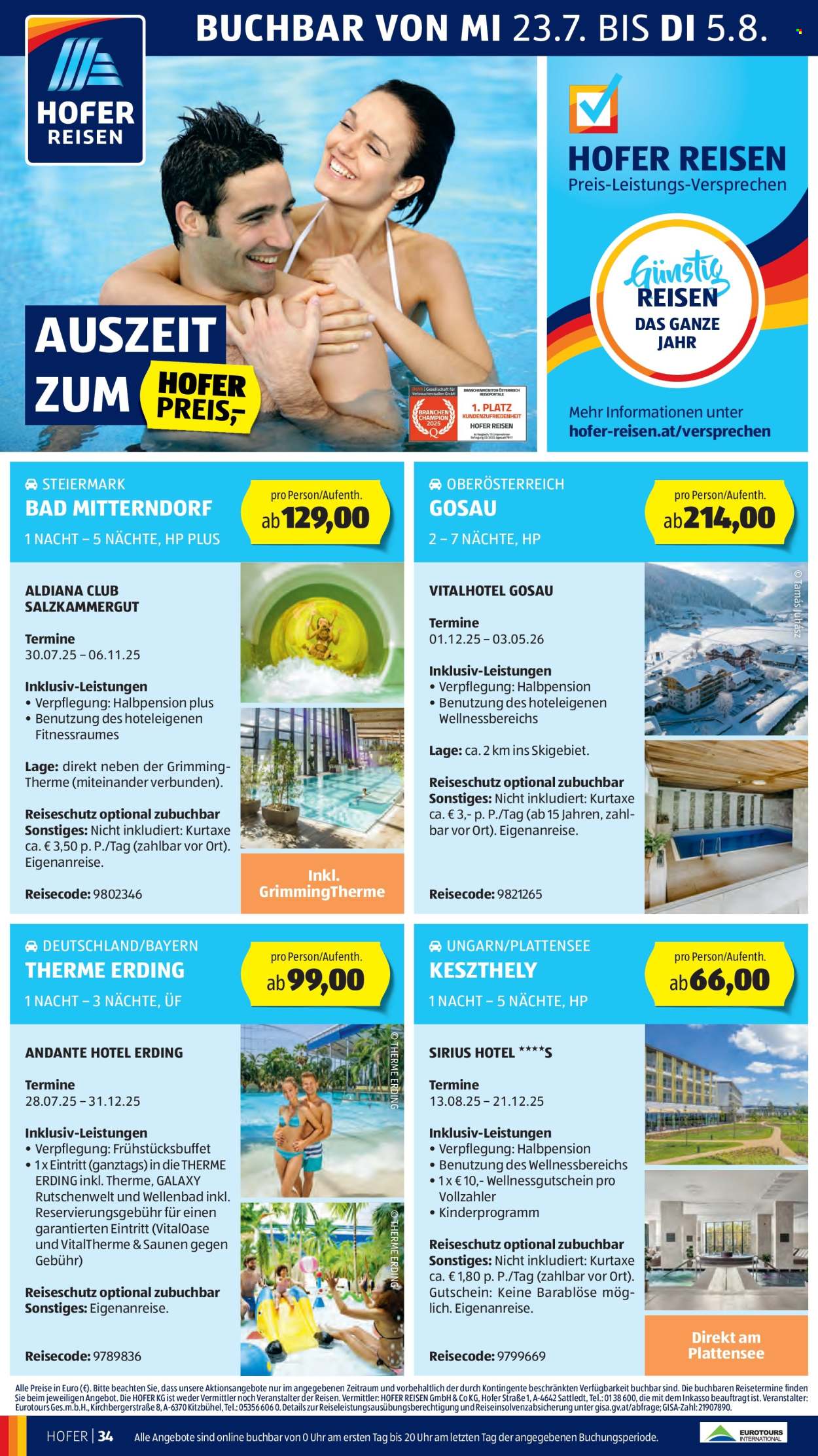 Angebote Hofer - 25.7.2025 - 31.7.2025. Seite 38