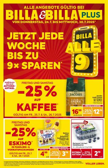 Angebote Billa - 24.7.2025 - 30.7.2025.