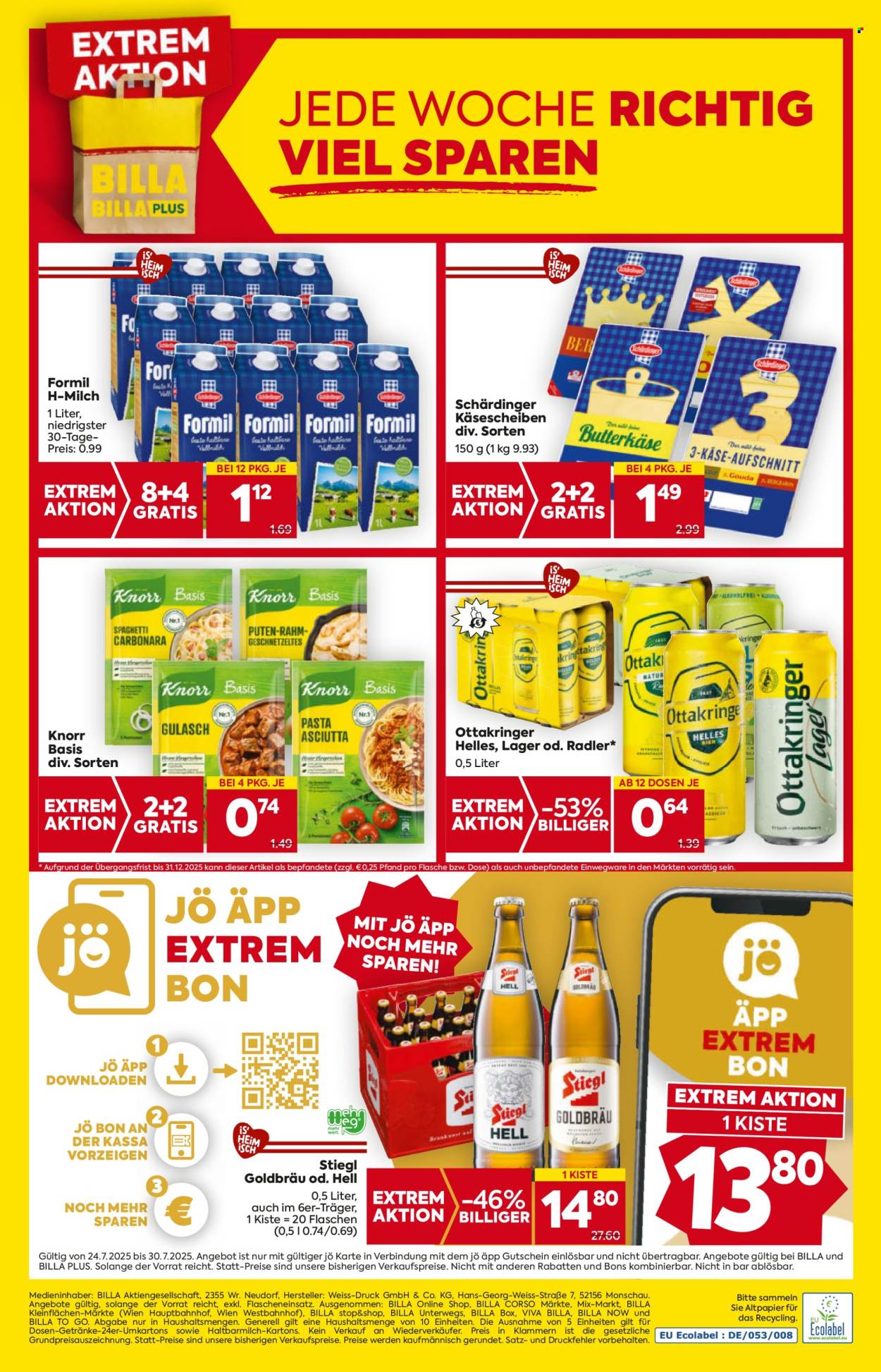 Angebote Billa - 24.7.2025 - 30.7.2025. Seite 16