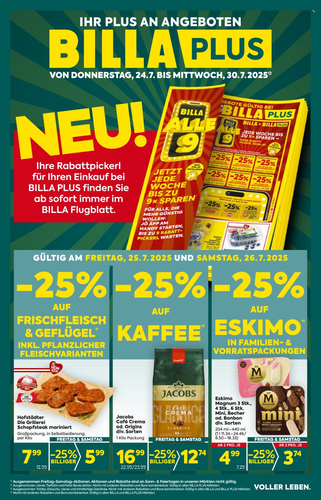 Angebote Billa Plus - 24.7.2025 - 30.7.2025. Seite 1