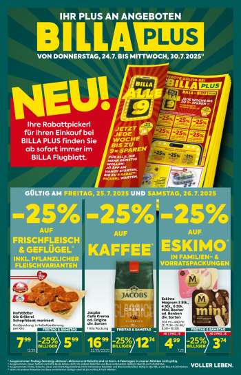 Angebote Billa Plus - 24.7.2025 - 30.7.2025.