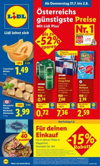 Angebote Lidl - 31.7.2025 - 6.8.2025.