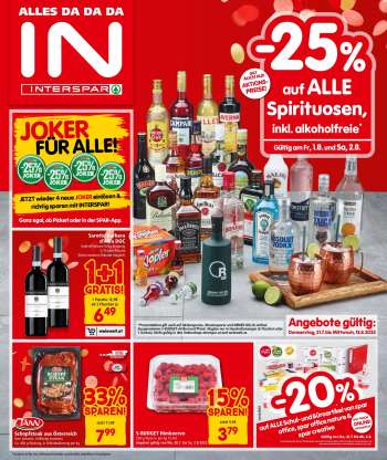 Angebote INTERSPAR - 31.7.2025 - 13.8.2025.
