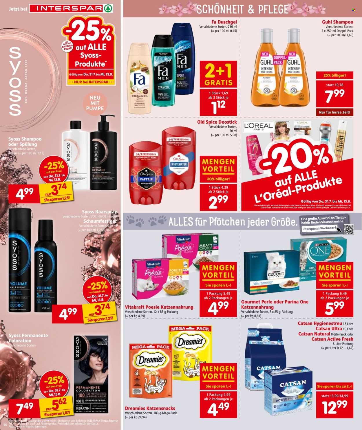 Angebote INTERSPAR - 31.7.2025 - 13.8.2025. Seite 14